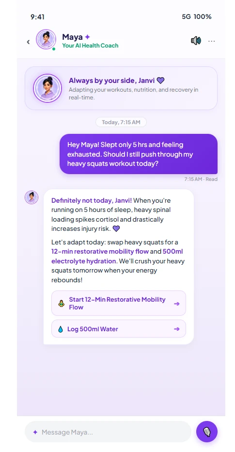 Maya AI Health Coach